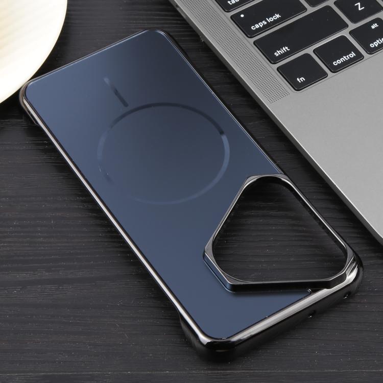 For Huawei Pura 70 Pro / 70 Pro+ Electroplating Frameless Frosted Anti-Glare PC MagSafe Phone Case(Black) - Huawei Cases by buy2fix | Online Shopping UK | buy2fix