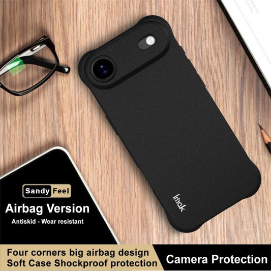 For iPhone 17 Air imak Shockproof Airbag TPU Phone Case(Matte Black) - iPhone 17 Air Cases by imak | Online Shopping UK | buy2fix