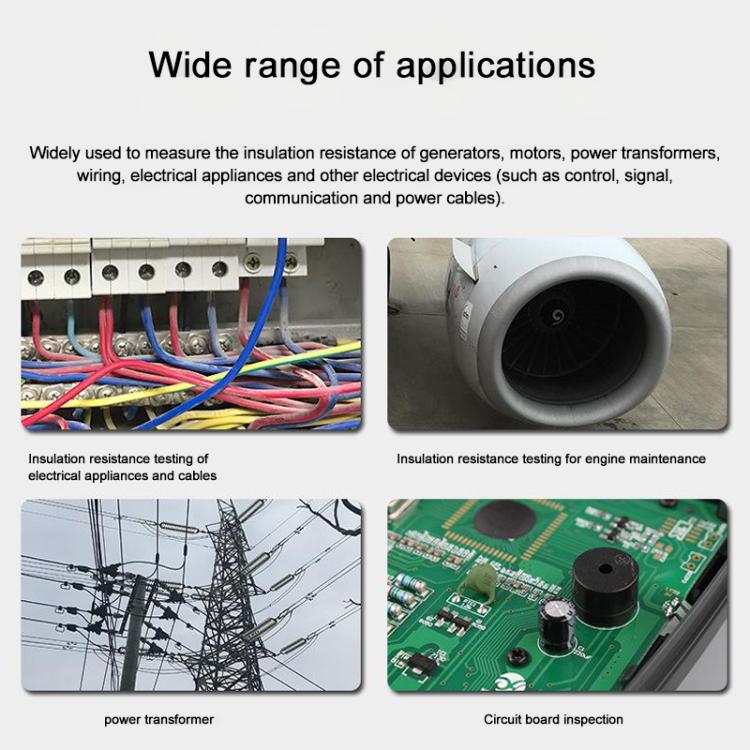 TASI TA8322A High Voltage Digital Electronic Meter Insulation Resistance Tester - Current & Voltage Tester by TASI | Online Shopping UK | buy2fix