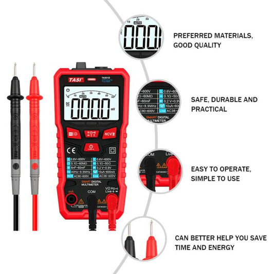 TASI TA801D Multi-function Digital High Precision Multimeter - Digital Multimeter by TASI | Online Shopping UK | buy2fix