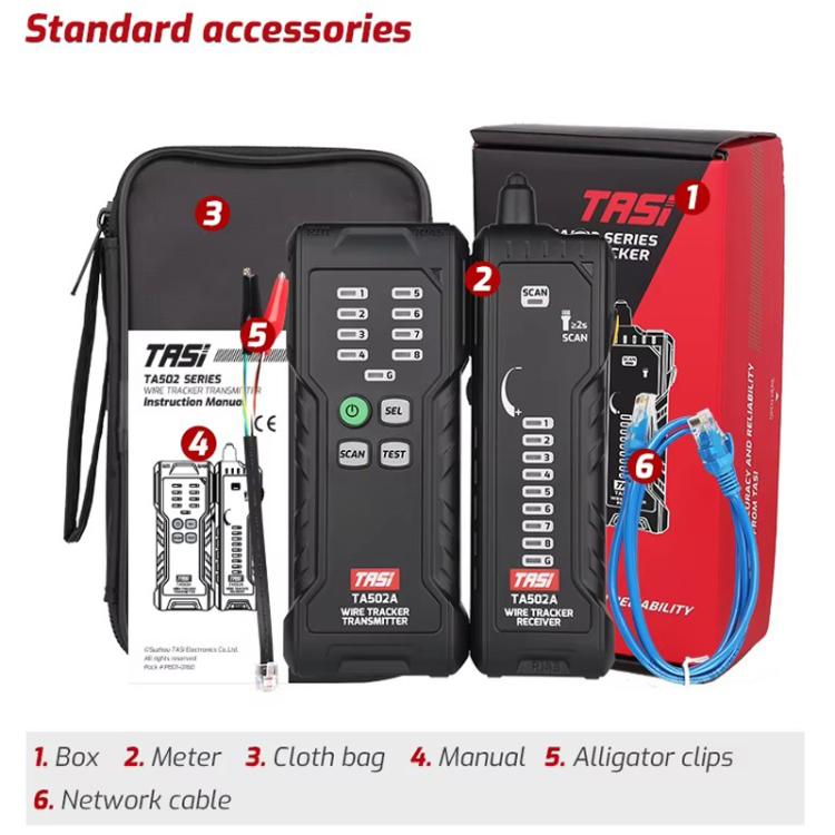 TASI TA502A Multi-function Anti-interference Network Cable Tester - Lan Cable and Tools by TASI | Online Shopping UK | buy2fix