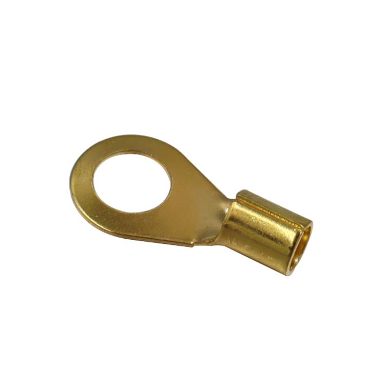 10 Pairs / Set 8GA Car Audio Modification Brass Terminal Crimp(Fork + Round) - Booster Cable & Clip by buy2fix | Online Shopping UK | buy2fix