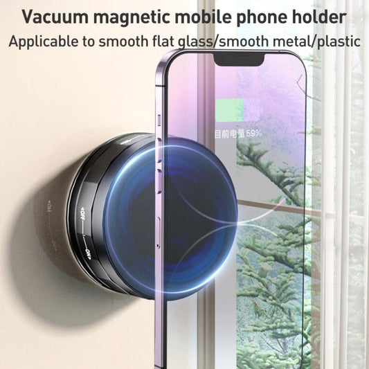 CCT31 Vacuum Adsorption Magnetic Car Phone Holder(Black) - Universal Car Holders by buy2fix | Online Shopping UK | buy2fix