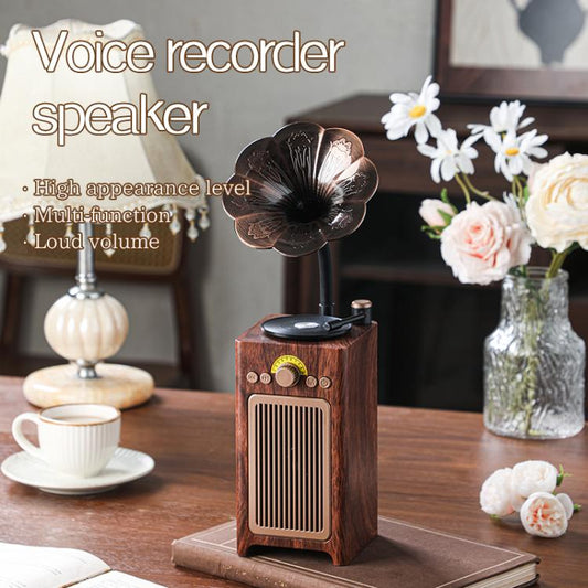 H3 Morning Glory Retro Wireless Bluetooth Speaker(Brown) - Desktop Speaker by buy2fix | Online Shopping UK | buy2fix