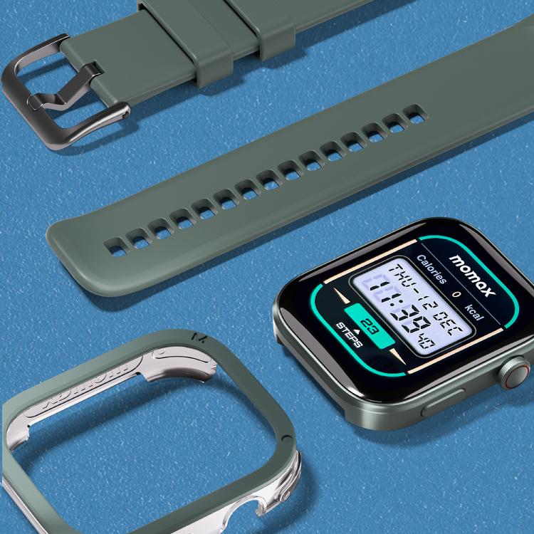 MOMAX SW3S 1.99 inch Screen 3ATM Waterproof Smart Sports Watch(Green) - Smart Watches by MOMAX | Online Shopping UK | buy2fix