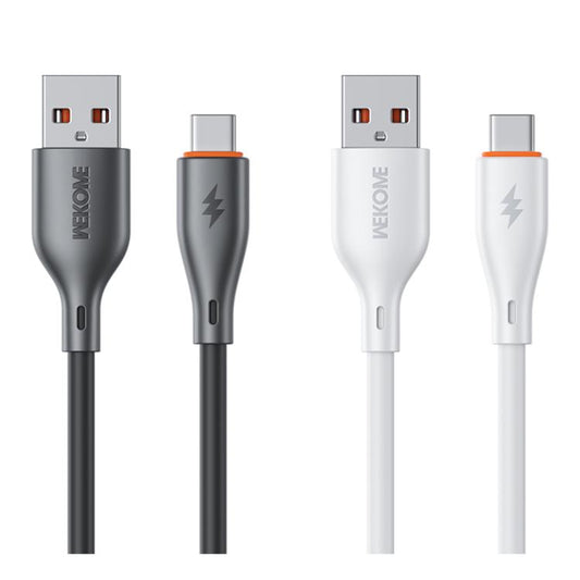 WK WDC-67a Kinkong 1m 66W PVC Data Cable, Interface:USB to Type-C(White) - USB-C & Type-C Cable by WK | Online Shopping UK | buy2fix