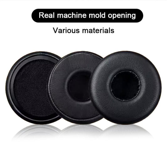 2pcs Protein Leather Bluetooth Headset Replacement Earpads For AKG N60NCBT(Black) - Earmuff & Pad by buy2fix | Online Shopping UK | buy2fix