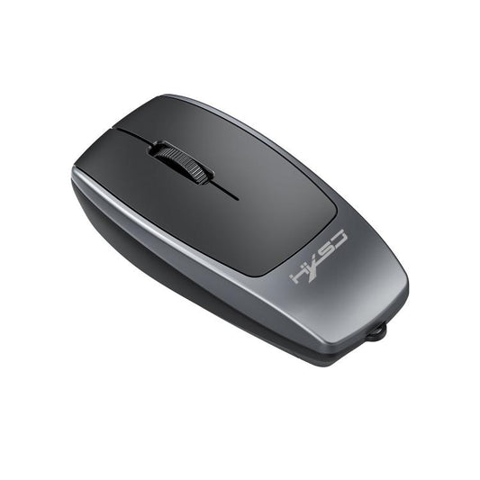 HXSJ M109 Mini Wireless Mouse, 3D Right, TF Card Reader, 4D Mute Buttons(Grey) - Wireless Mice by HXSJ | Online Shopping UK | buy2fix