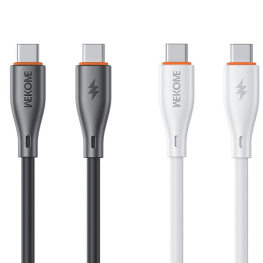 WK WDC-68 Kinkong Flash Series 1m 65W PVC Fast Charging Data Cable, Interface:Type-C to Type-C(White) - USB-C & Type-C Cable by WK | Online Shopping UK | buy2fix