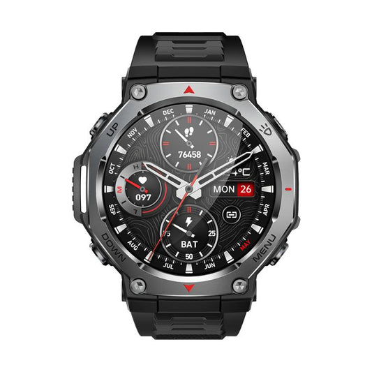 KT85 1.43 inch Screen 5ATM Outdoor Sports Smart Watch with Strong Flashlight(Black) - Smart Watches by buy2fix | Online Shopping UK | buy2fix