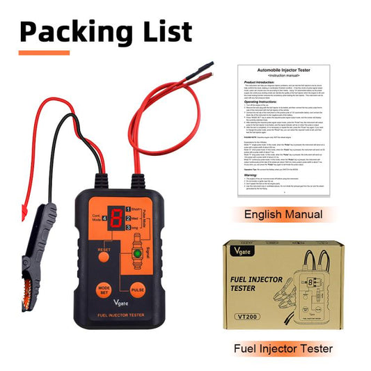 Vgate VT200 12V Car Injector Tester - Electronic Test by Vgate | Online Shopping UK | buy2fix