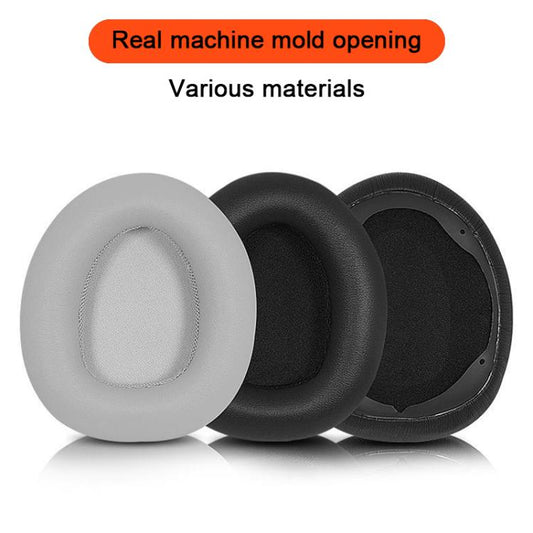 For Dareu EH739 / EH755 2pcs Protein Leather Snap-on Type Earphone Covers(Gray) - Earmuff & Pad by buy2fix | Online Shopping UK | buy2fix