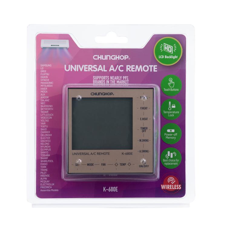 CHUNGHOP K-680E Universal Air Conditioner Remote Control - Air-Conditioner by CHUNGHOP | Online Shopping UK | buy2fix