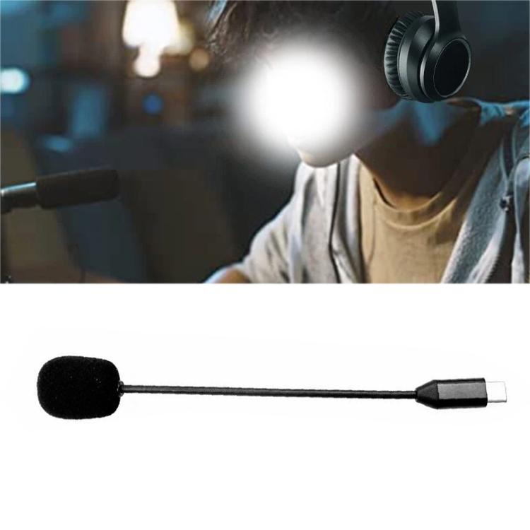 E-sports Gaming Headset Microphone, Specification:Type-C Straight(Black) - Microphone by buy2fix | Online Shopping UK | buy2fix