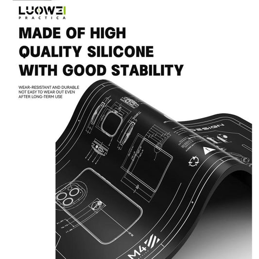 Luowei LW-M4 15.6-inch High-Temperature Resistant Insulation Silicone Repair Pad - Working Mat by LUOWEI | Online Shopping UK | buy2fix