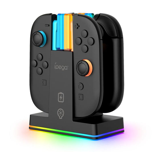 ipega Vertical Charging Station For Nintendo Switch 2 Joy-Pads(Black) - Charger & Power by ipega | Online Shopping UK | buy2fix