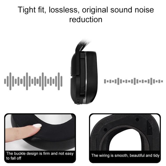 1 Pair Protein Leather Ice Silk Cloth Replacement Earpads For Turtle Beach Stealth 700 Gen 2(Black) - Earmuff & Pad by buy2fix | Online Shopping UK | buy2fix