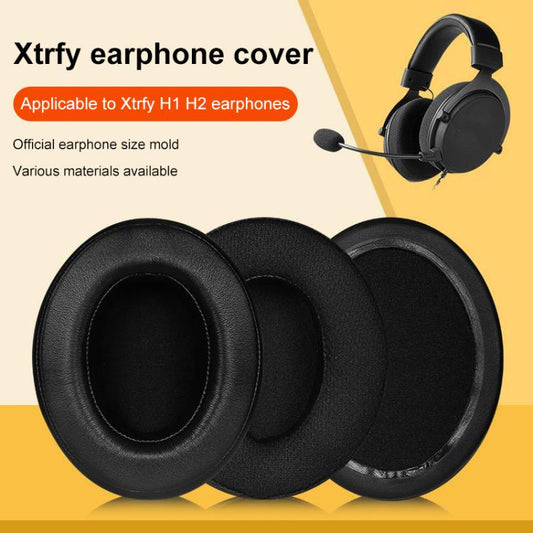 2pcs Insert Earpads For Xtrfy H1 / H2, Material:Protein Leather(Black) - Earmuff & Pad by buy2fix | Online Shopping UK | buy2fix