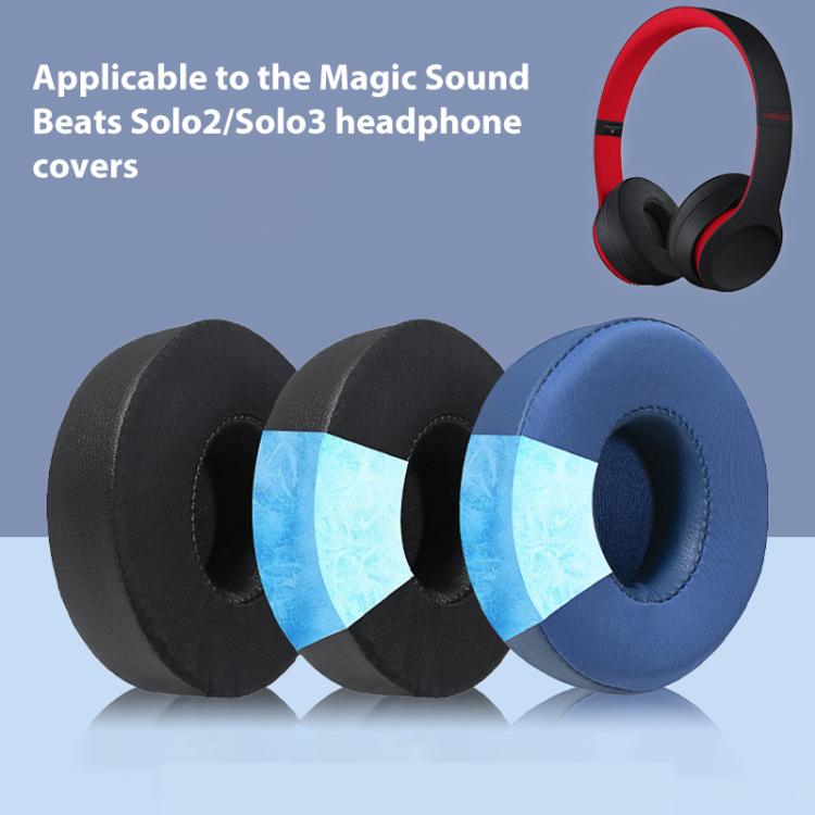 1 Pair Ice Feeling Gel Replacement Earpads For Beats Solo3 / Solo2(White) - Earmuff & Pad by buy2fix | Online Shopping UK | buy2fix