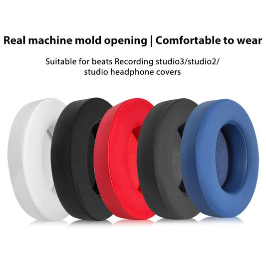 1 Pair Ice Feeling Gel Replacement Earpads For Beats Studio3 / 2(Red) - Earmuff & Pad by buy2fix | Online Shopping UK | buy2fix