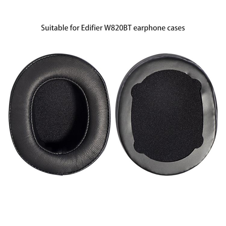 2pcs Lambskin Replacement Earpads For EDIFIER W820BT(Red) - Earmuff & Pad by buy2fix | Online Shopping UK | buy2fix