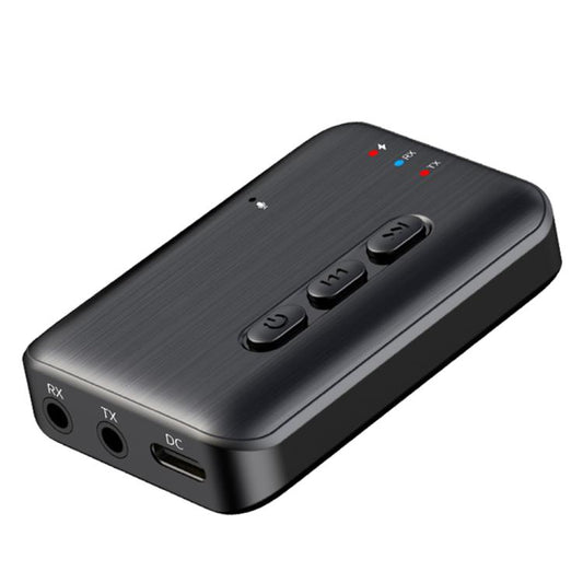 2 in 1 Car Bluetooth AUX Receiver Transmitter Bluetooth Audio Adapter(Black) - Bluetooth Adapters by buy2fix | Online Shopping UK | buy2fix