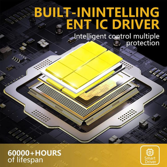 9005 2pcs/Pack 35W 3000LM 6500K IP68 Waterproof Car LED Headlight Bulb(Gold) - LED Headlamps by buy2fix | Online Shopping UK | buy2fix