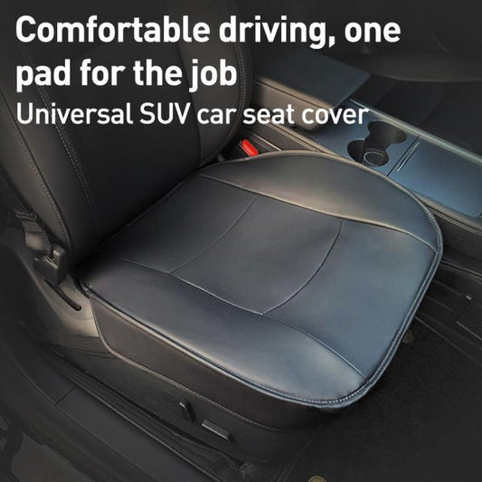 Car SUV PU Leather Seat Cushion Pad(Grey) - Seat Accessories by buy2fix | Online Shopping UK | buy2fix