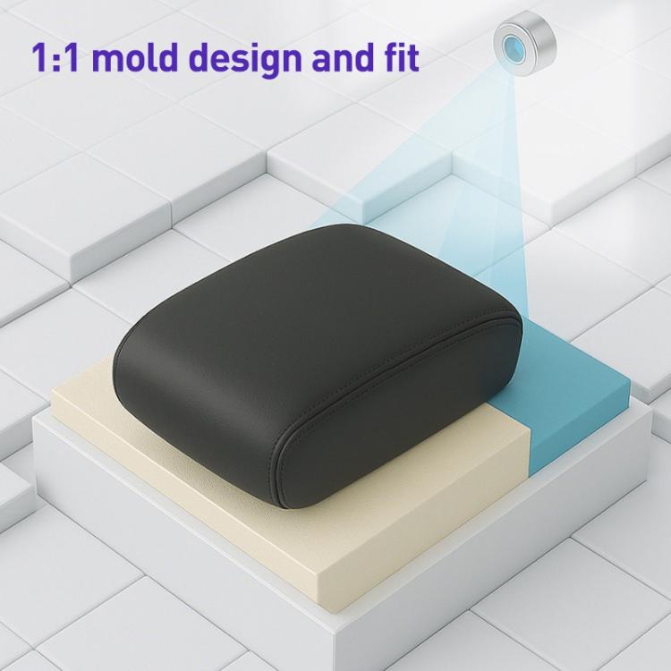 Car Central Armrest Box Protective Leather Cover for Nissan Teana 2007-2012(Grey Adhesive) - Seat Accessories by buy2fix | Online Shopping UK | buy2fix