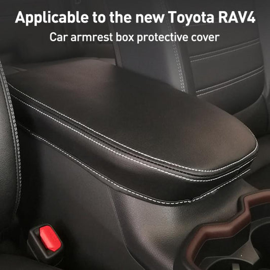 Car Central Armrest Box Protective Leather Cover for Toyota RAV4 2000(Black) - Seat Accessories by buy2fix | Online Shopping UK | buy2fix