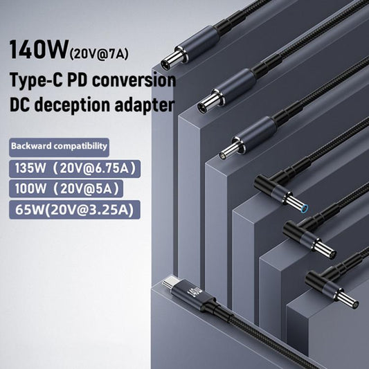 1.8m 140W Type-C to DC Laptop Charging Cable, Model:DC7.4x5.0mm For HP - For HP by buy2fix | Online Shopping UK | buy2fix