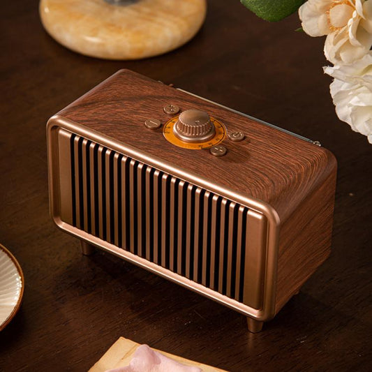 H2 Bluetooth Wireless Smart Speaker(Wood Grain) - Desktop Speaker by buy2fix | Online Shopping UK | buy2fix