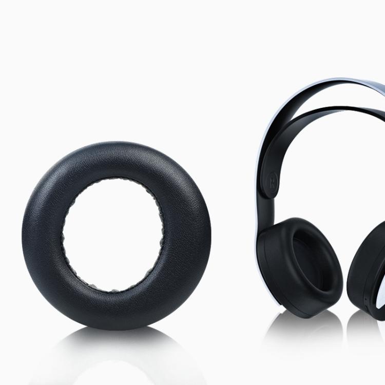 1 Pair Skin-friendly Cotton Earphone Replacement Earpads Pads For Sony Playstation 5 PS5(Black) - Earmuff & Pad by buy2fix | Online Shopping UK | buy2fix