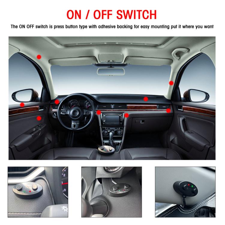 2pcs/Pack Car 70W High-power Matrix Eyes Work Light with Cable Set(Black) - Work Lights by buy2fix | Online Shopping UK | buy2fix