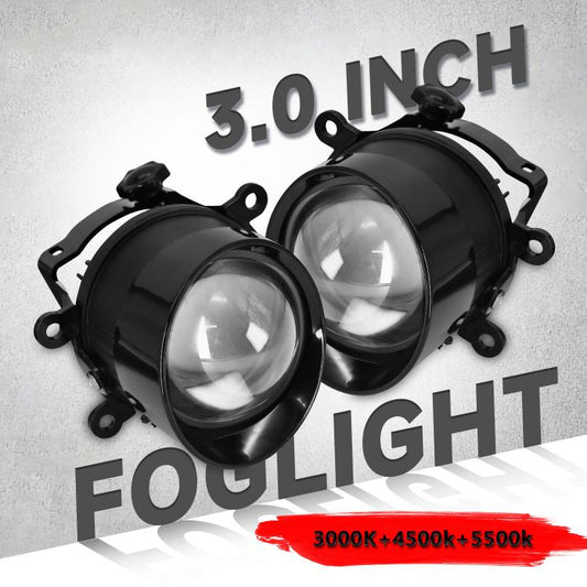 T09 2pcs/Pack 55W 3 inch High Power Dual Lens Fog Light, Type:Oblique Universal - Fog / Driving Lights by buy2fix | Online Shopping UK | buy2fix