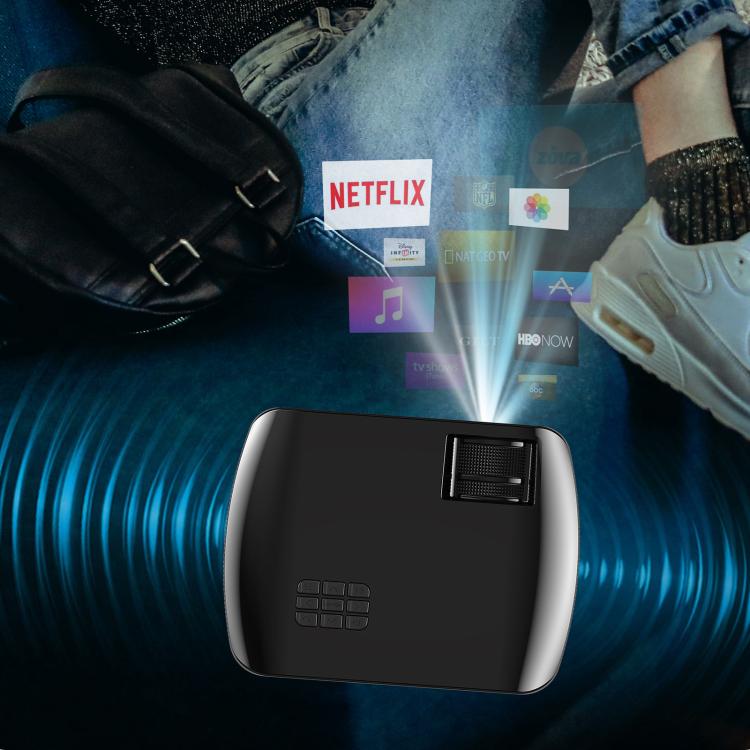 VIVIBRIGHT F10 Lite 1920x1080P 250ANSI Screen Mirroring Smart Projector, UK Plug(Black) - LED Projector by VIVIBRIGHT | Online Shopping UK | buy2fix