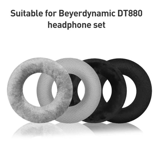 2pcs Lambskin Earphone Replacement Earpads Pads For Beyerdynamic DT770 Pro / DT880 Pro / DT990 Pro(Grey) - Earmuff & Pad by buy2fix | Online Shopping UK | buy2fix