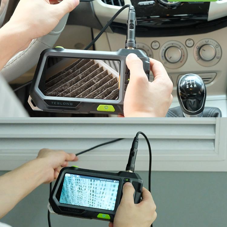 TESLONG NTS500 8mm Dual Lens 5m Industrial Pipeline Endoscope with 5 inch HD Screen - by TESLONG | Online Shopping UK | buy2fix