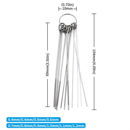 10 Set Welding High Density Stainless Steel Through Needle - Others by buy2fix | Online Shopping UK | buy2fix