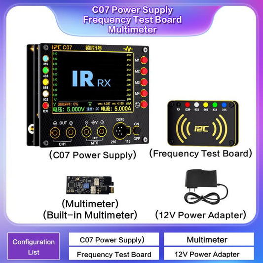 i2C C07 Locksmith No.1 Remote Control Frequency Tester Multimeter, Plug: EU Plug(Configuration 2) - Test Tools by i2C | Online Shopping UK | buy2fix