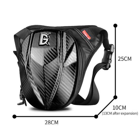 GHOST RACING GR-TB07 Motorcycle Riding Leg Bag Unisex Locomotive Travel Lure Bag(Black) - Bags & Luggages by GHOST RACING | Online Shopping UK | buy2fix
