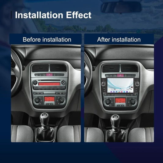 For Fiat Punto 2005-2009 Android 15 7 inch 4G+64G Car Central Control Audio Video Navigation, Specification:Standard+AHD+Microphone - Car MP3 & MP4 & MP5 by buy2fix | Online Shopping UK | buy2fix