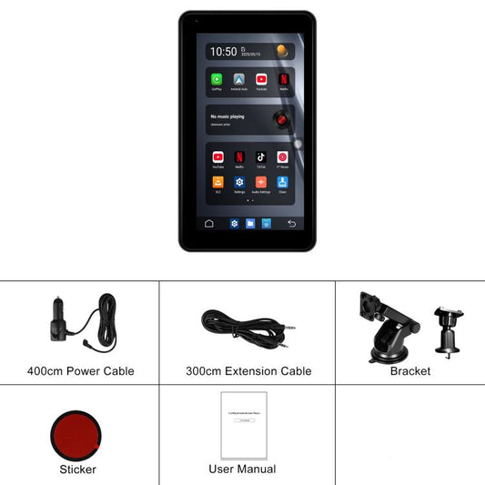 7 inch Android 15 2G+32G Car Reversing Display Monitor Screen Without Rear View Camera WiFi Version(Black) - Car Monitor by buy2fix | Online Shopping UK | buy2fix