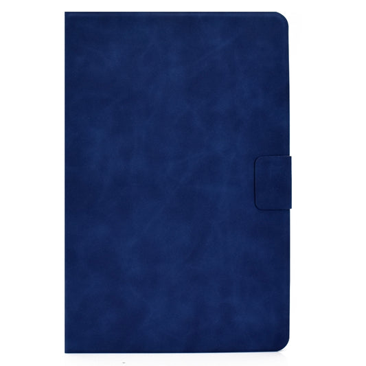 For Samsung Galaxy Tab S8 / Galaxy Tab S7 11.0 T870 Cowhide Texture Horizontal Flip Leather Case with Holder & Card Slots & Sleep / Wake-up(Blue) by buy2fix