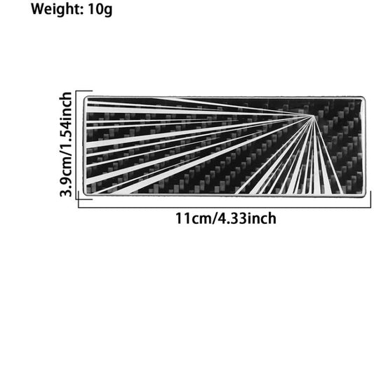 Car Tail Carbon Fiber Decorative Sticker, Type:B(Black) - Decorative Sticker by buy2fix | Online Shopping UK | buy2fix