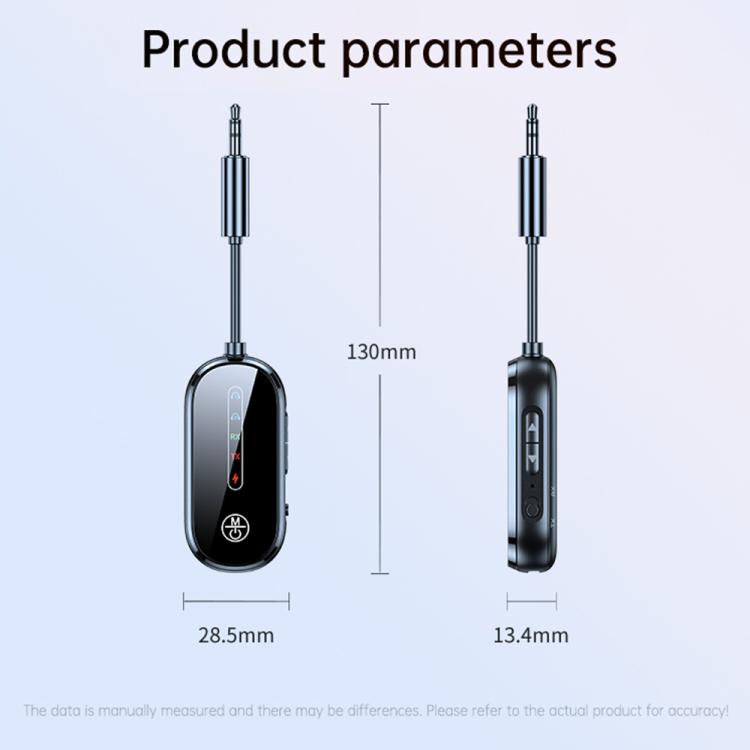 C83 Pro 2 in 1 Car Wireless Audio Adapter 3.5mm Audio Receiver Transmitter(Black) - Audio Receiver Transmitter by buy2fix | Online Shopping UK | buy2fix