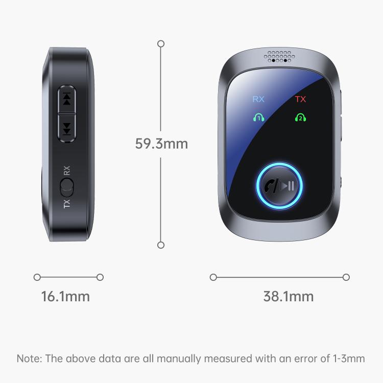 C86S Pro 2 in 1 Car Wireless Audio Adapter 3.5mm Audio Receiver Transmitter(Black) - Audio Receiver Transmitter by buy2fix | Online Shopping UK | buy2fix