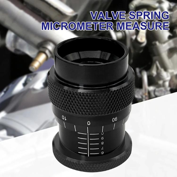 1.600-2.200 inch Valve Spring Height Micrometer Gauge for V8 Engines(Black) - Inspection Tools by buy2fix | Online Shopping UK | buy2fix