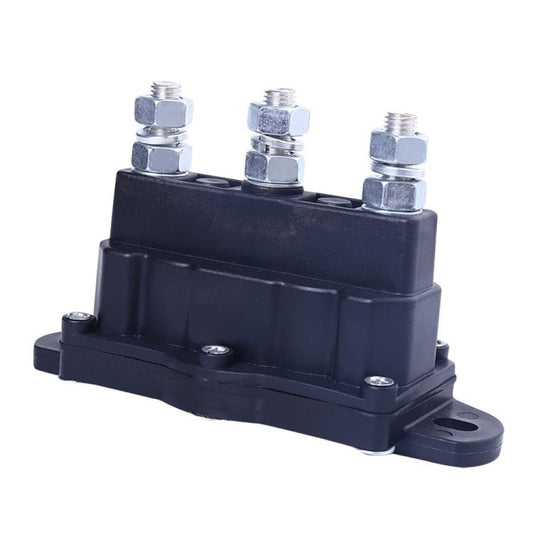 Car Relay Winch Motor Reversing Solenoid Switch DC Six-terminal Relay 2141211A61(Black) - Relays by buy2fix | Online Shopping UK | buy2fix