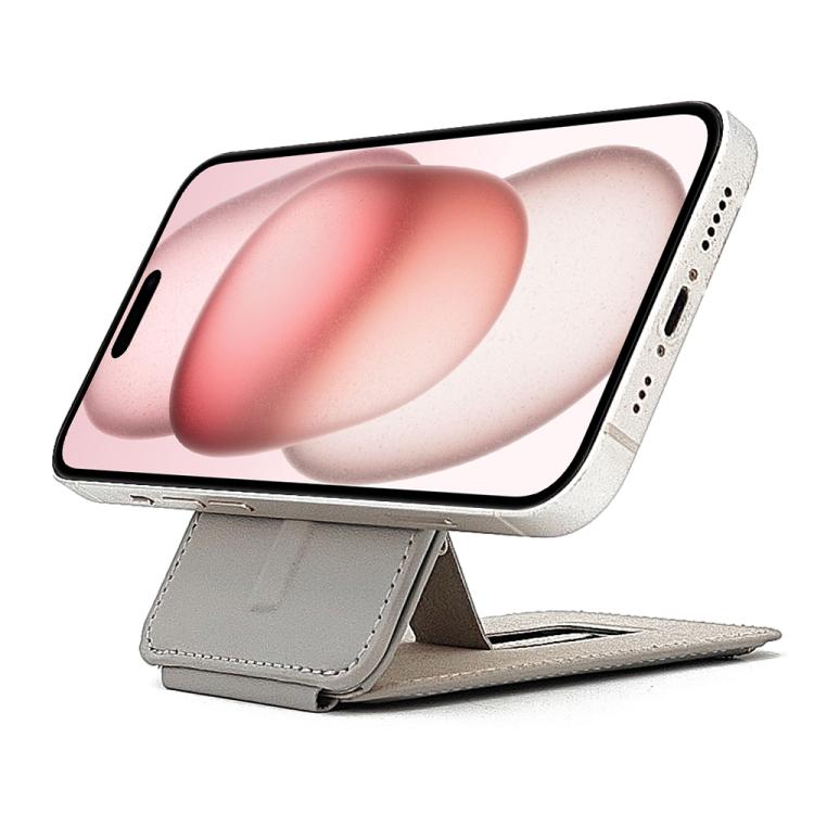 MagSafe Live Broadcast Phone Bracket Card Holder with Elastic Band(Grey) - Stand by buy2fix | Online Shopping UK | buy2fix